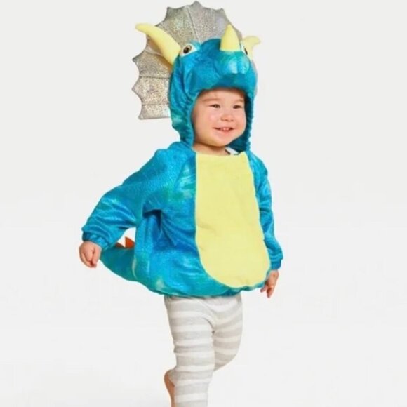 Target Infant Halloween Costume Plush Pullover Top Triceratops 6-12M Hyde & EEK! - Picture 1 of 7